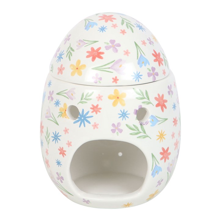 Spring Floral Print Egg Oil Burner/Wax Warmer