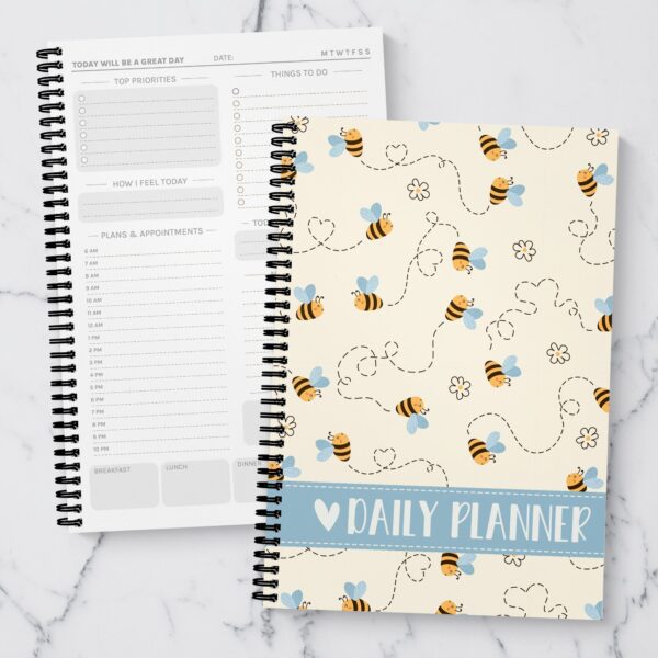 Bee Happy A5 Daily Planner