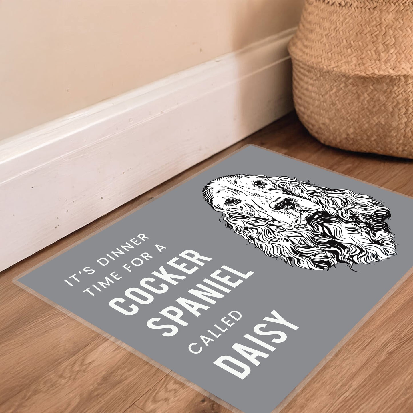 Personalised Dog Breed Food Mat - Choose from 16 Breeds