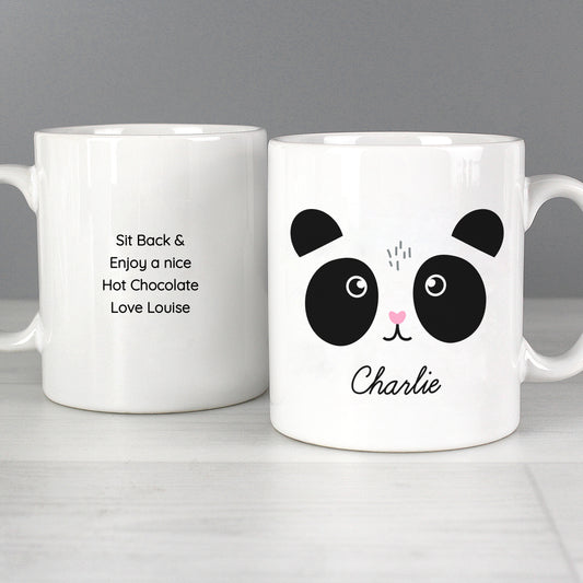 Personalised Cute Panda Face Mug - Updated Design