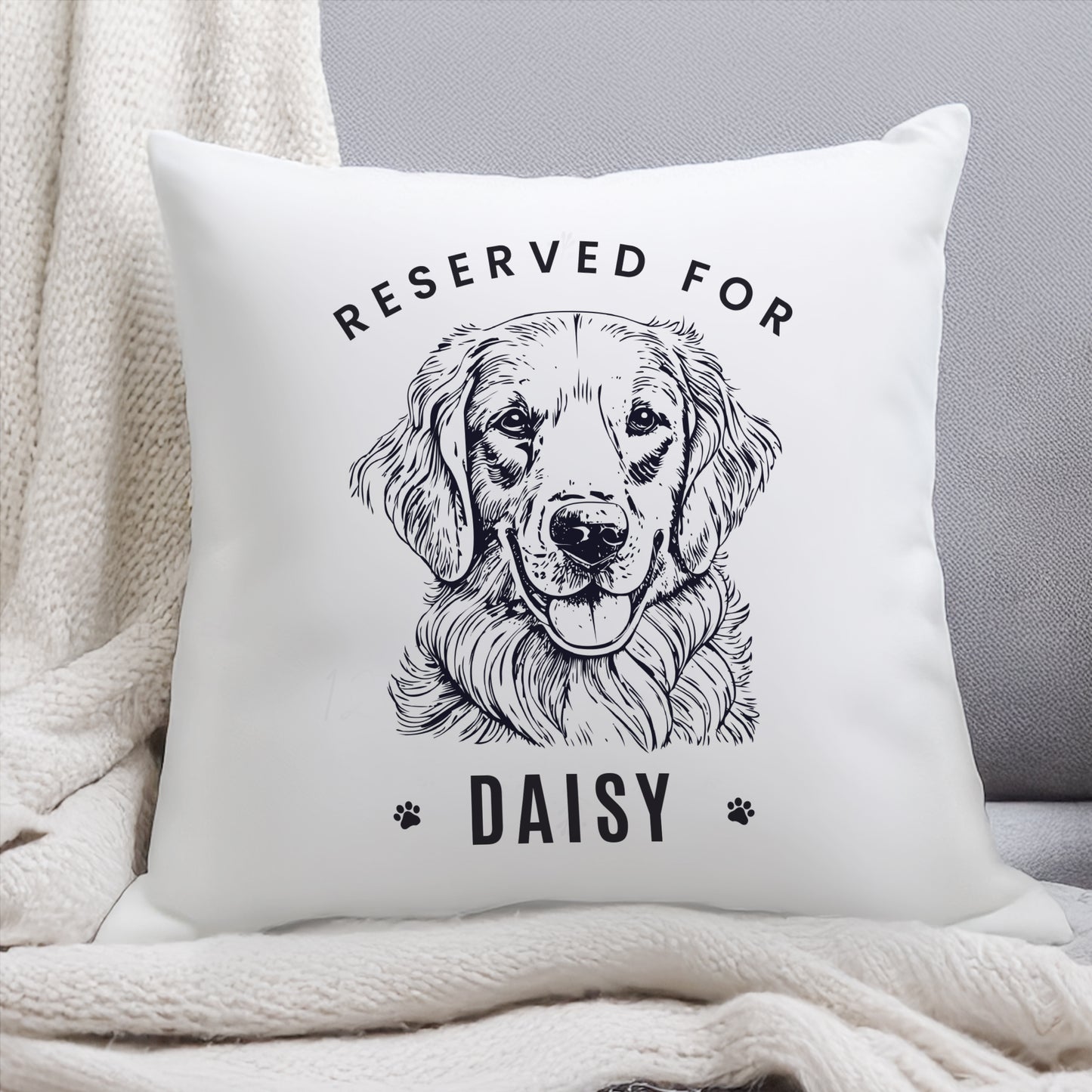 Personalised Dog Breed Cushion - Choose from 16 Breeds