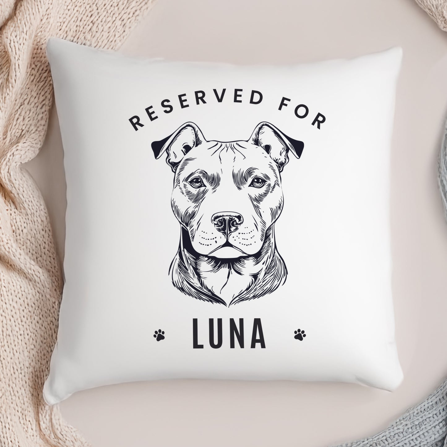 Personalised Dog Breed Cushion - Choose from 16 Breeds