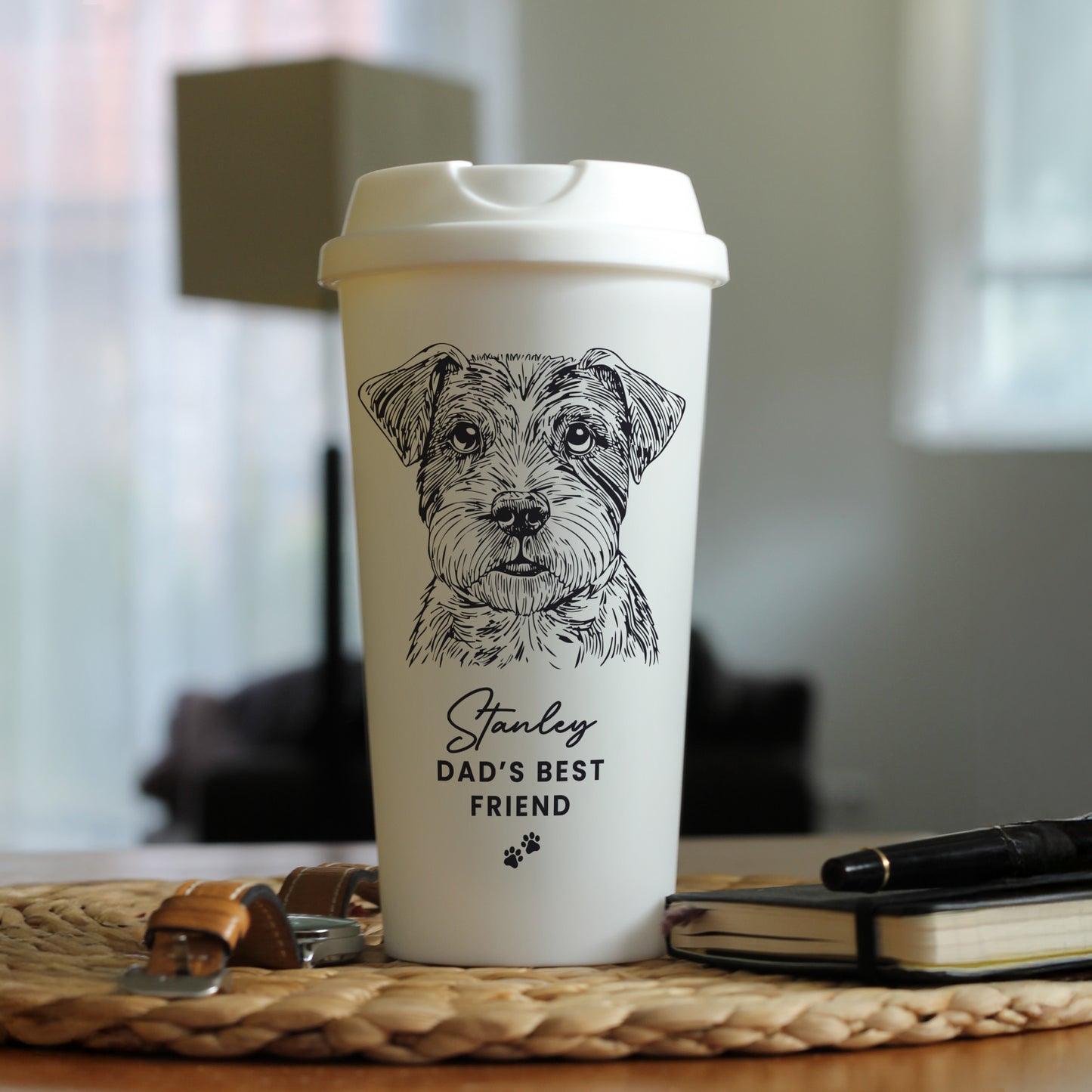 Personalised Dog Breed Travel Cup - Choose from 16 Breeds