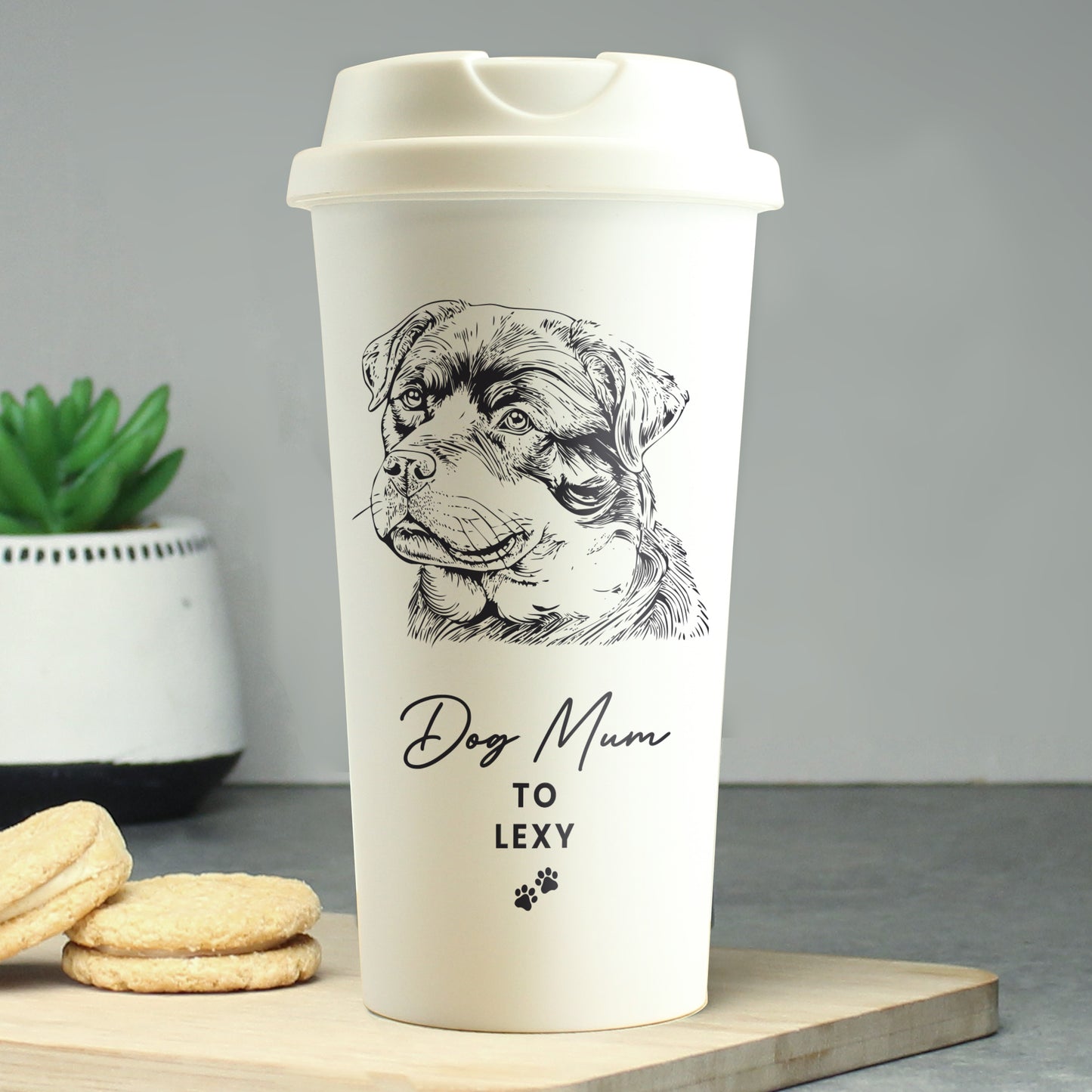 Personalised Dog Breed Travel Cup - Choose from 16 Breeds