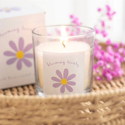 'Blooming Lovely' Daisy Wildflower Candle