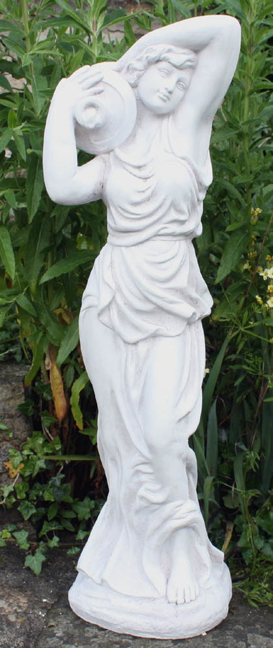 Stone Effect Lady With Urn Garden Statue