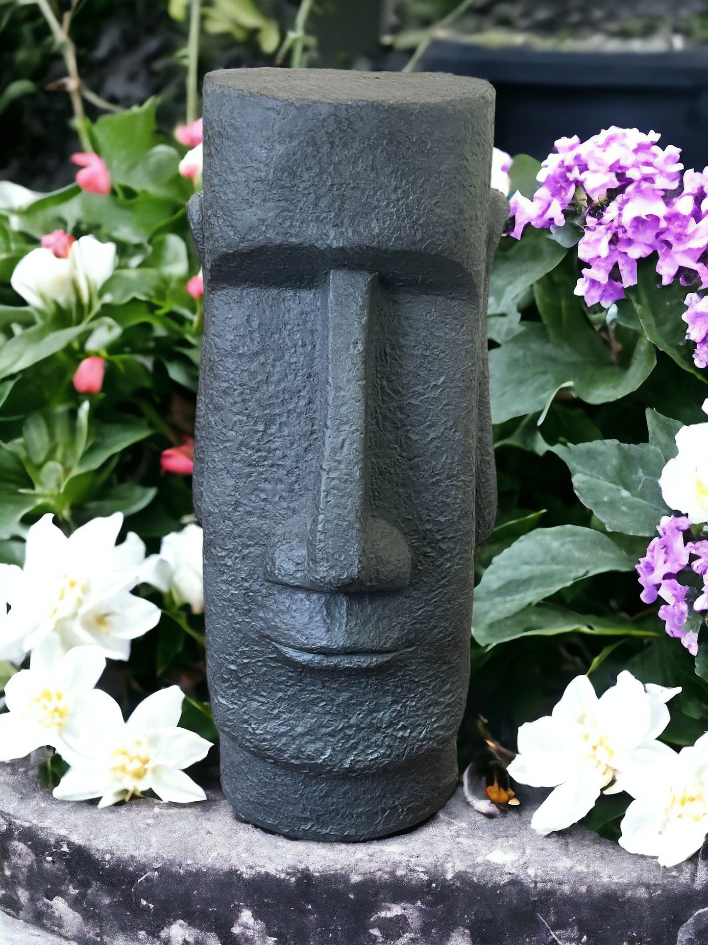 Stone Effect Grey Resurrection Island Giant Garden Sculpture - UK Only