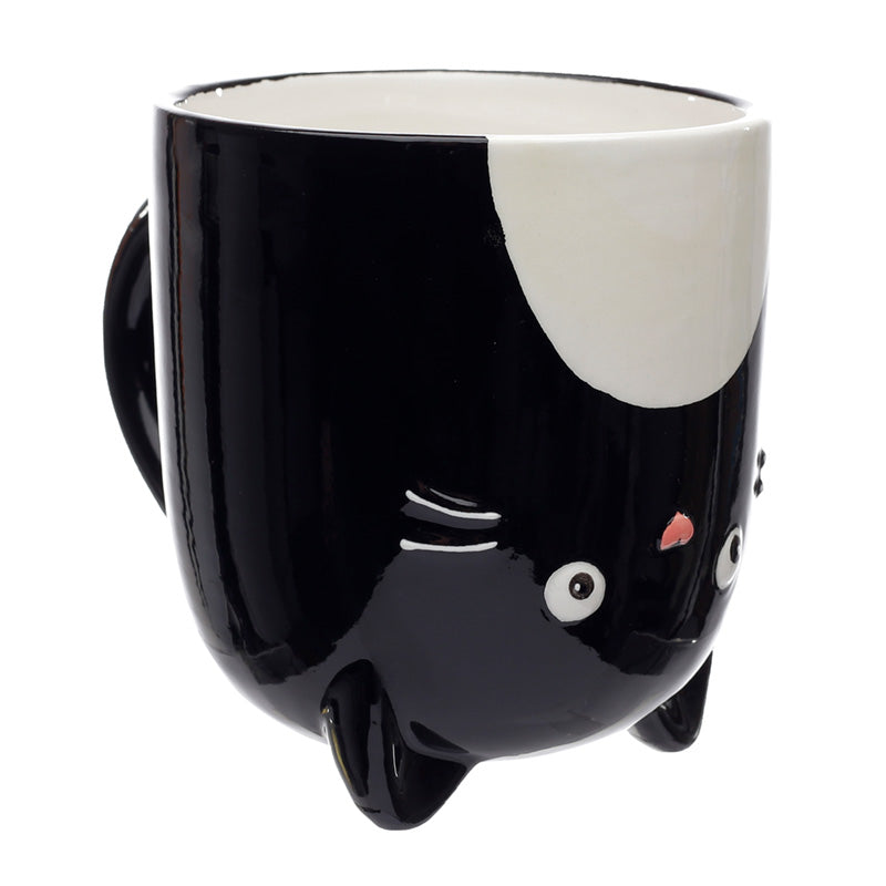 Cat (Feline Fine) Upside Down Ceramic Mug