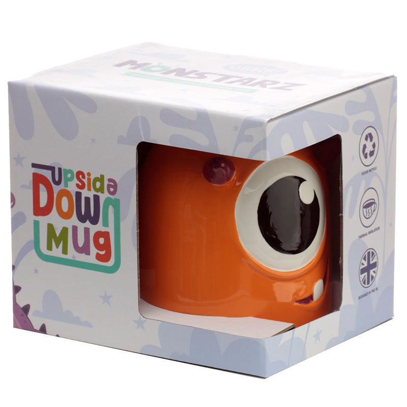 Upside Down Ceramic Mug - Orange Monstarz Monster