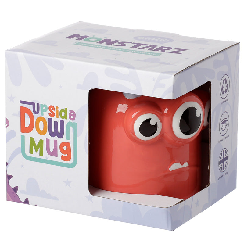 Upside Down Ceramic Mug - Red Monstarz Monster