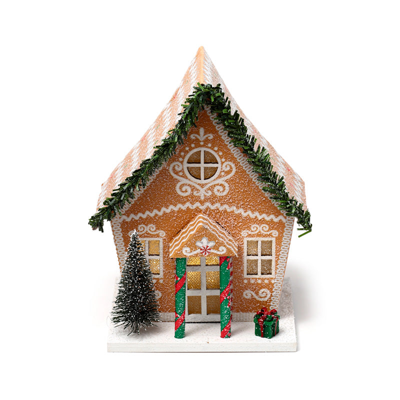 Christmas Gingerbread House LED Decoration