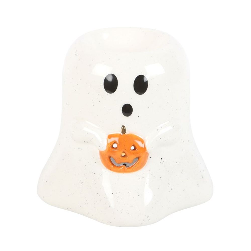 Ghost Shaped Oil/Wax Melt Burner with Pumpkin detail - Due Back Mid-June 2025