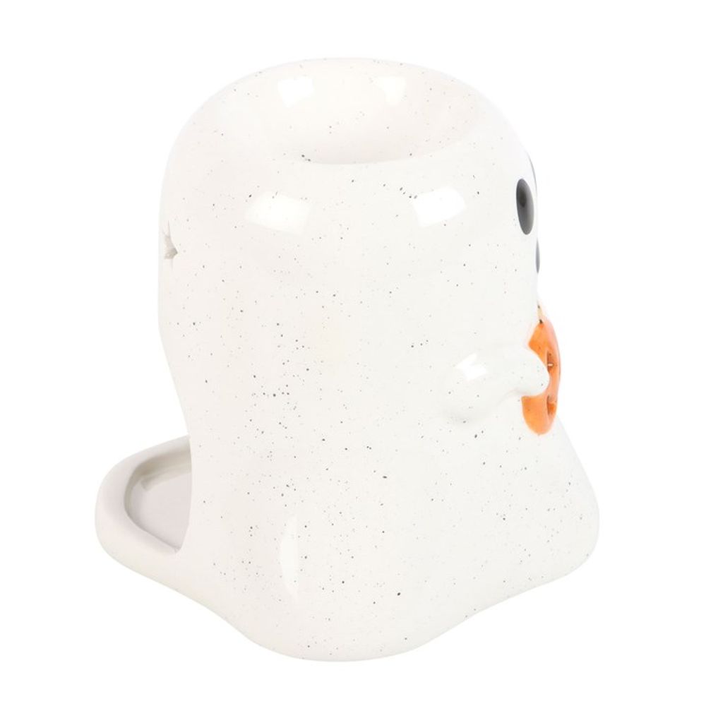 Ghost Shaped Oil/Wax Melt Burner with Pumpkin detail - Due Back Mid-June 2025