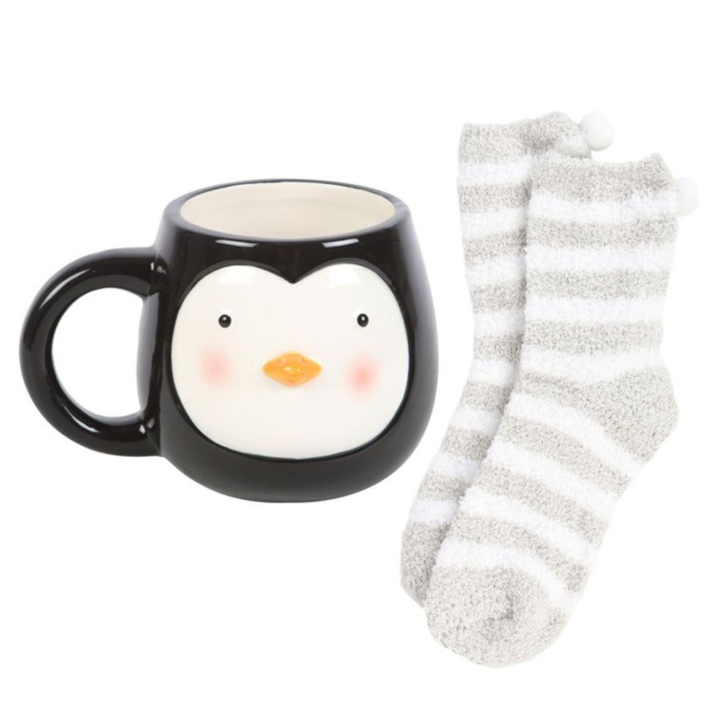 Penguin Mug and Socks Gift Set