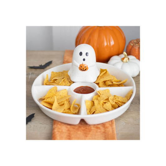 Halloween Party - Ghost Chip & Dip Snack Dish