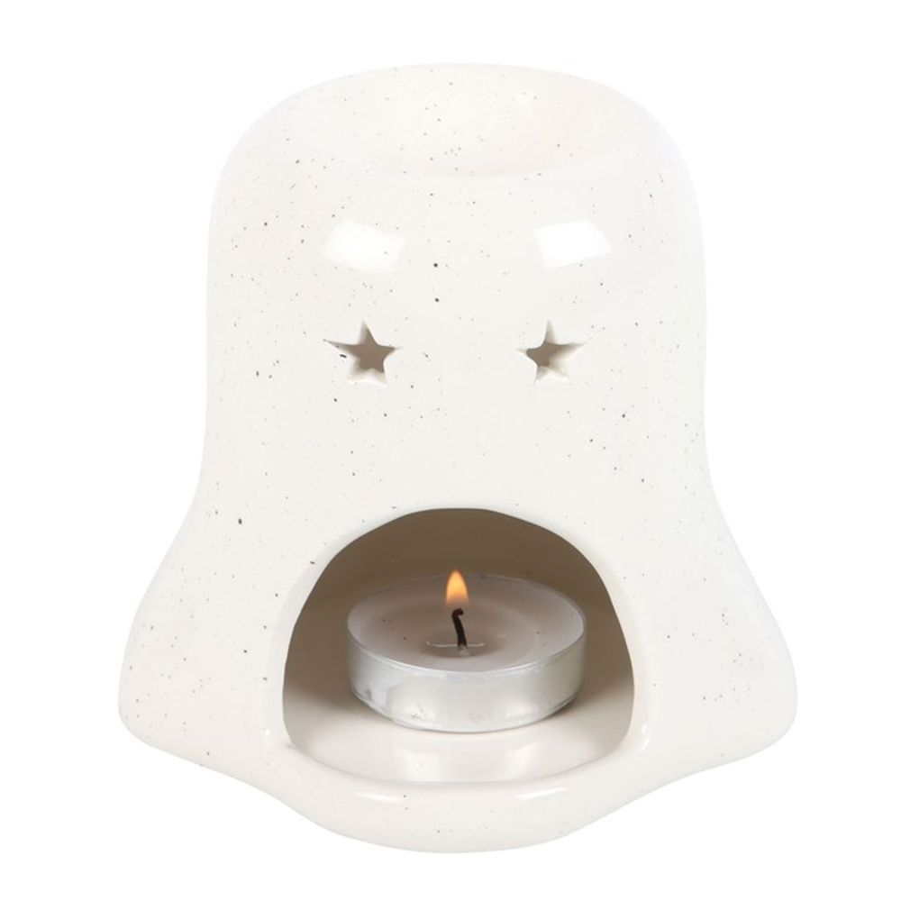 Ghost Shaped Oil/Wax Melt Burner with Pumpkin detail - Due Back Mid-June 2025