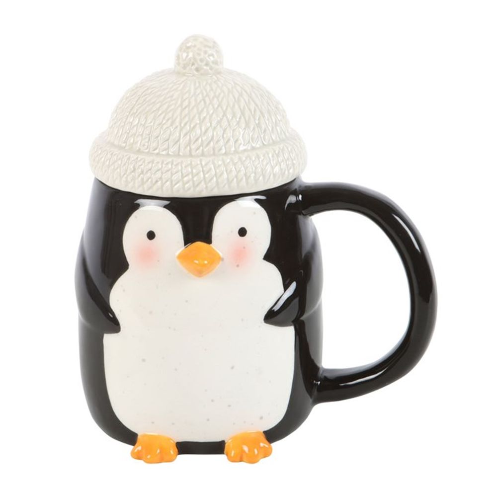 Penguin Shaped Mug with Lid