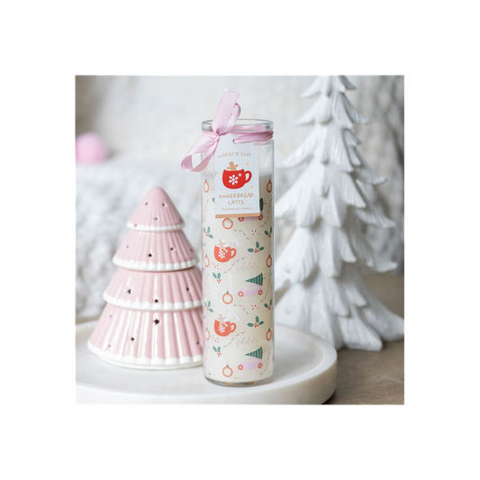 Sugarplum Fun Christmas Print Tube Candle