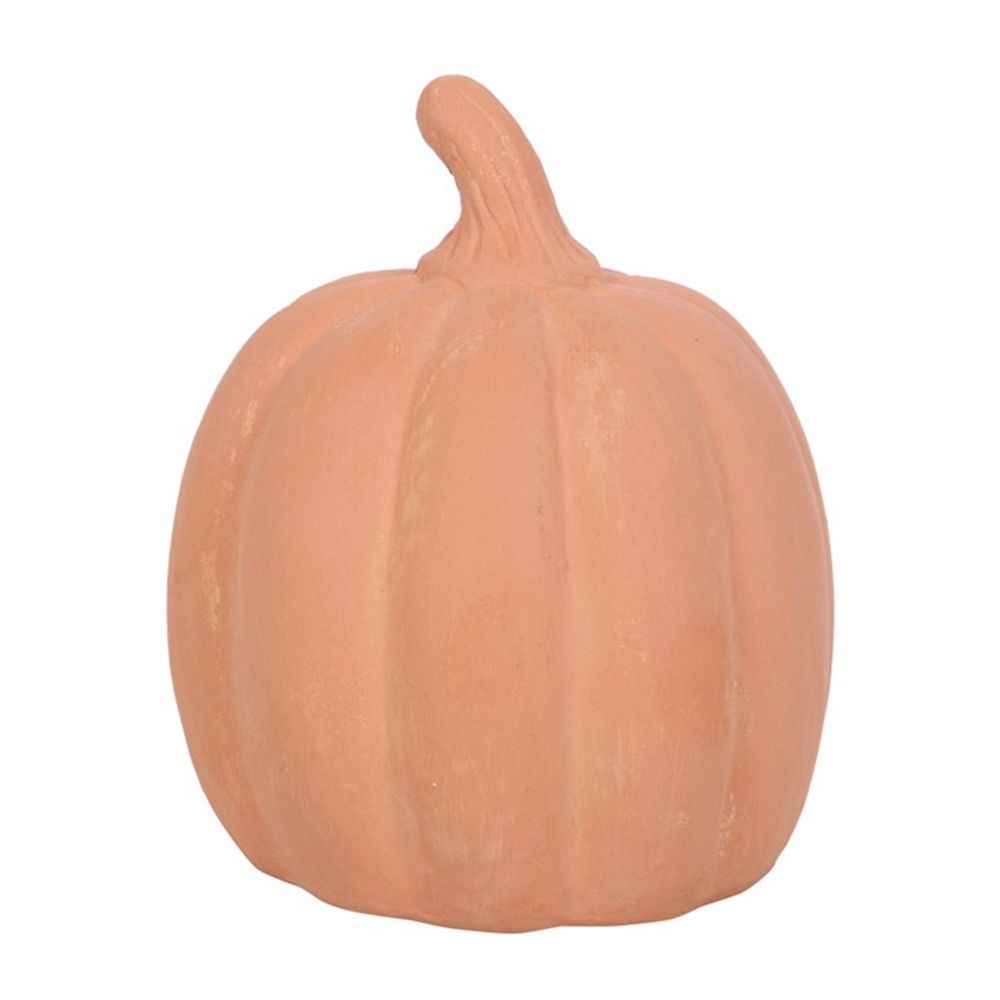 15cm Terracotta Halloween Pumpkin (Tealight) Ornament - Due Back May 2025