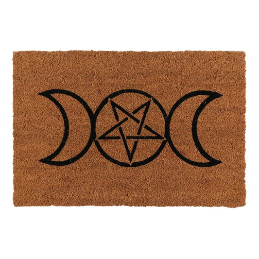 Triple Moon Natural Doormat - UK Only