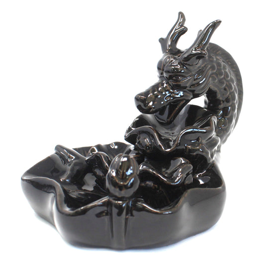 Ceramic Backflow Incense Burner - Large Dragon Pool