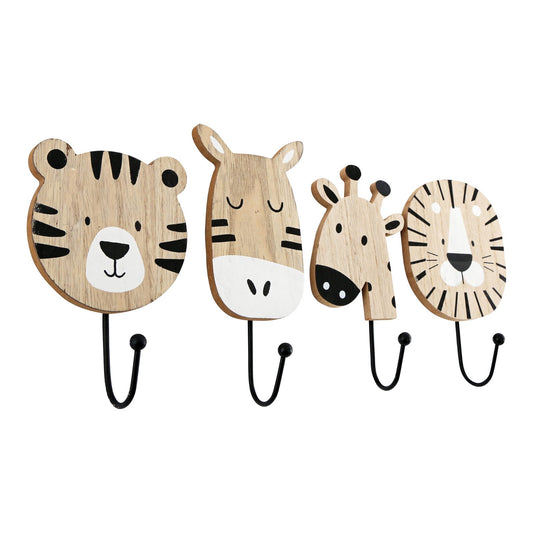 Lion, Giraffe, Elephant & Zebra Wall Hooks - Perfect for a Nursery!