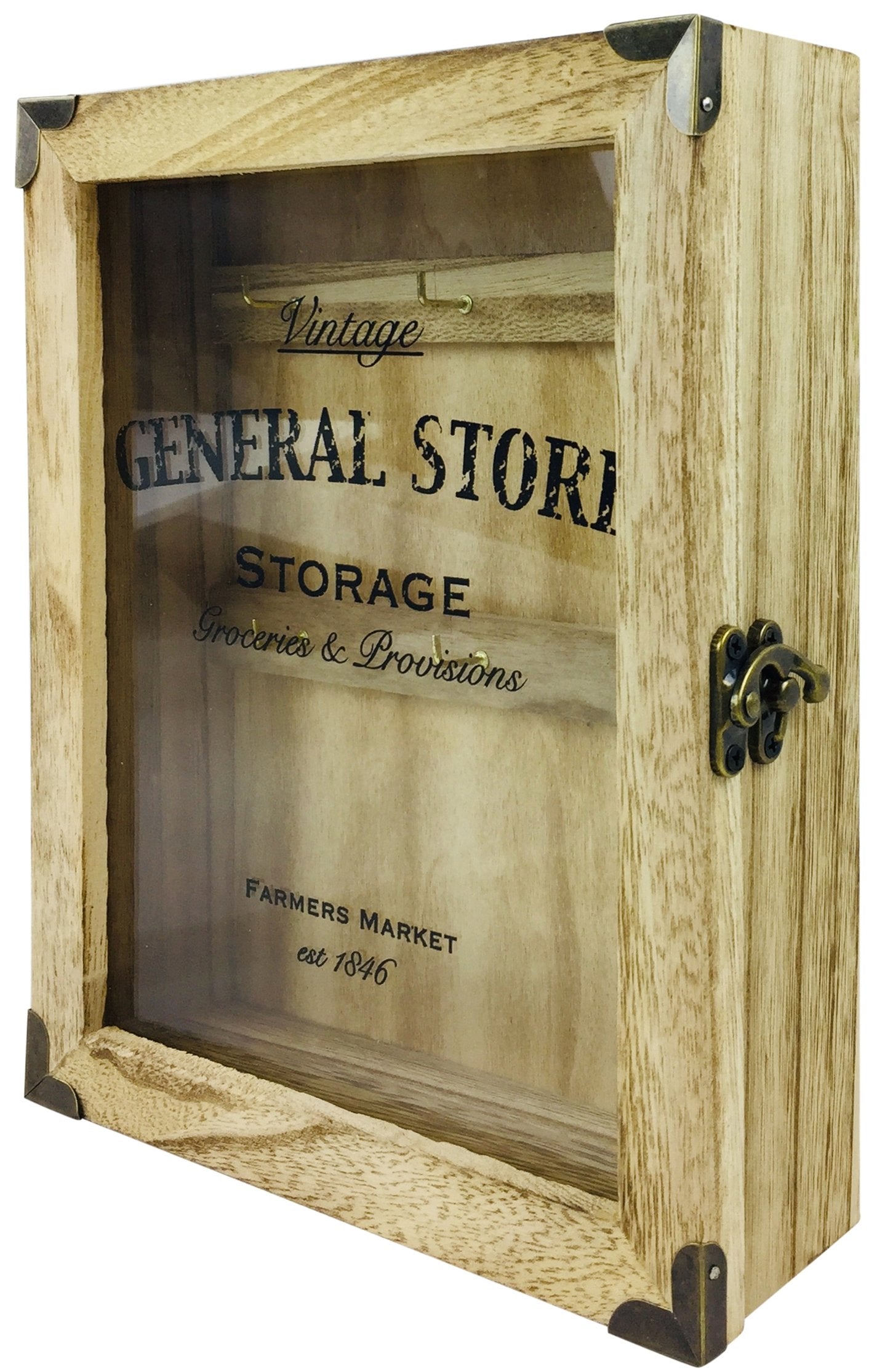 Rustic General Store Key Box Wooden