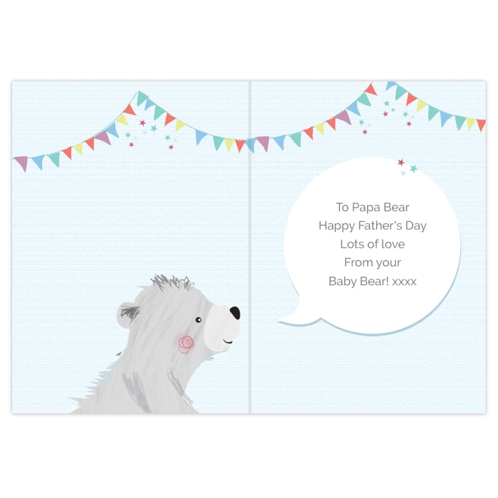 Personalised 1st Father's Day 'Daddy Bear' Card