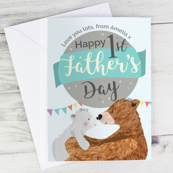 Personalised 1st Father's Day 'Daddy Bear' Card