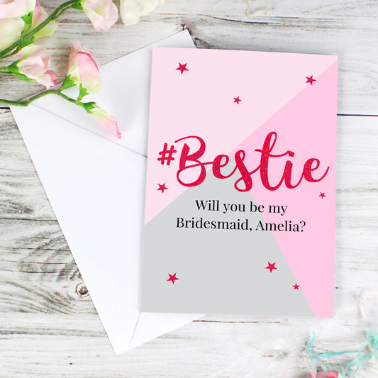 Any Occasion Personalised #Bestie Card