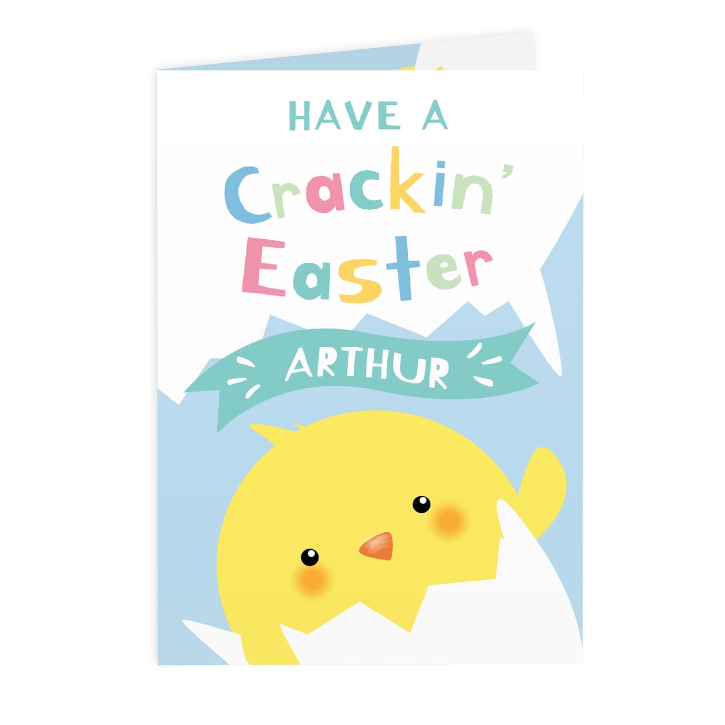 Personalised 'Have A Crackin Easter' Card