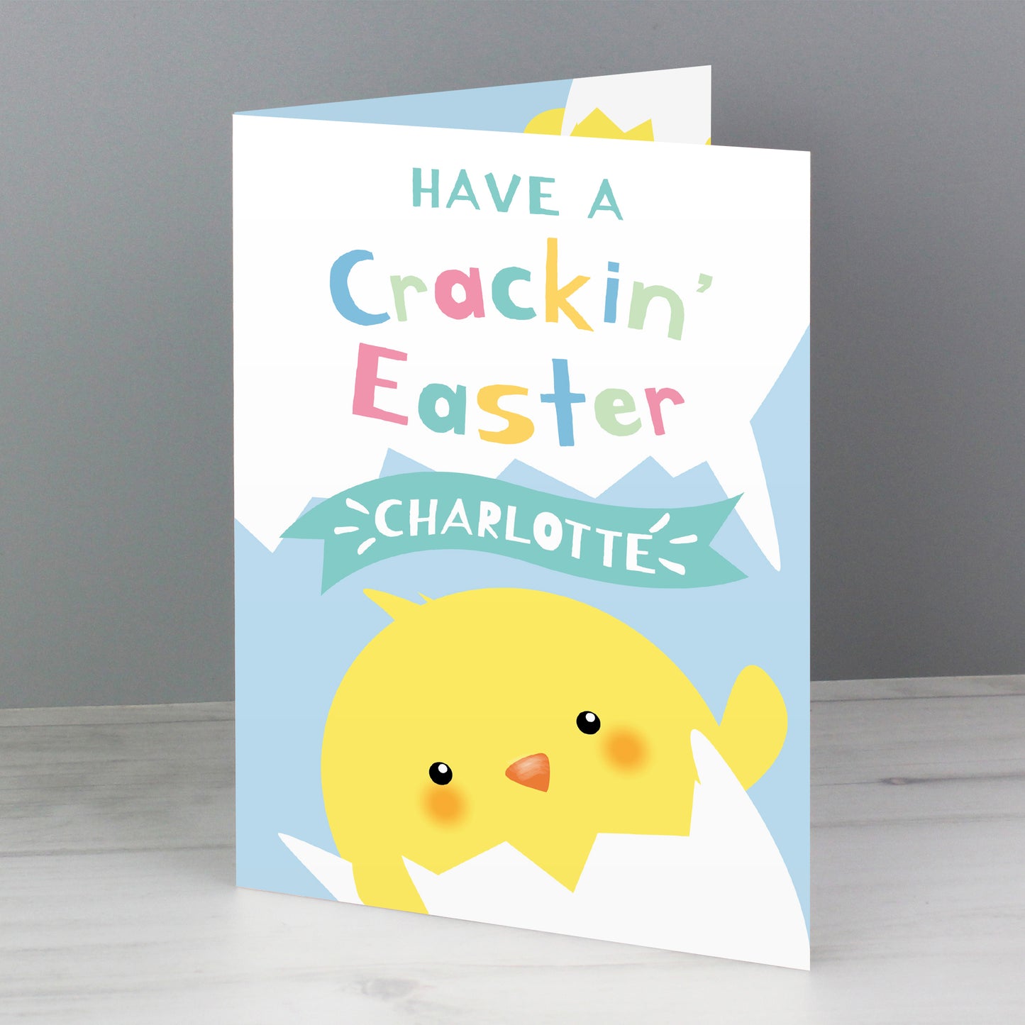 Personalised 'Have A Crackin Easter' Card