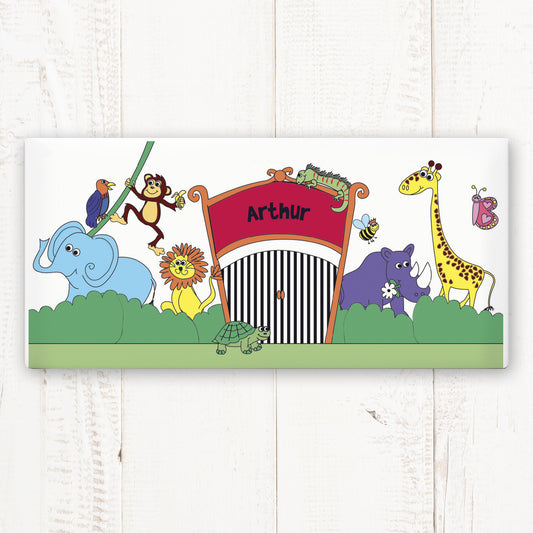 Personalised Zoo Door Plaque