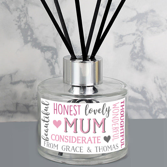 Personalised Mum Reed Diffuser - Perfect for Mother's Day - Updated Design