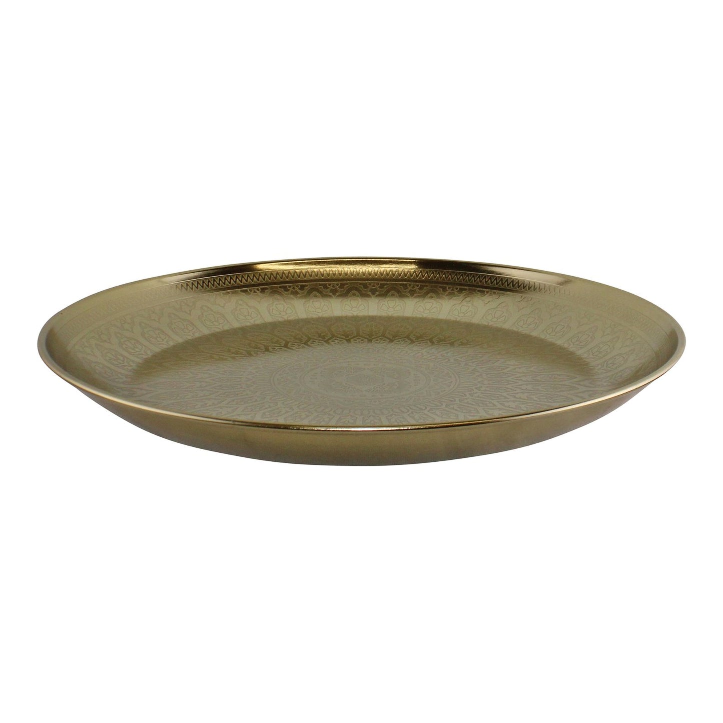 Kasbah Design Decorative Gold Metal Tray - UK Only