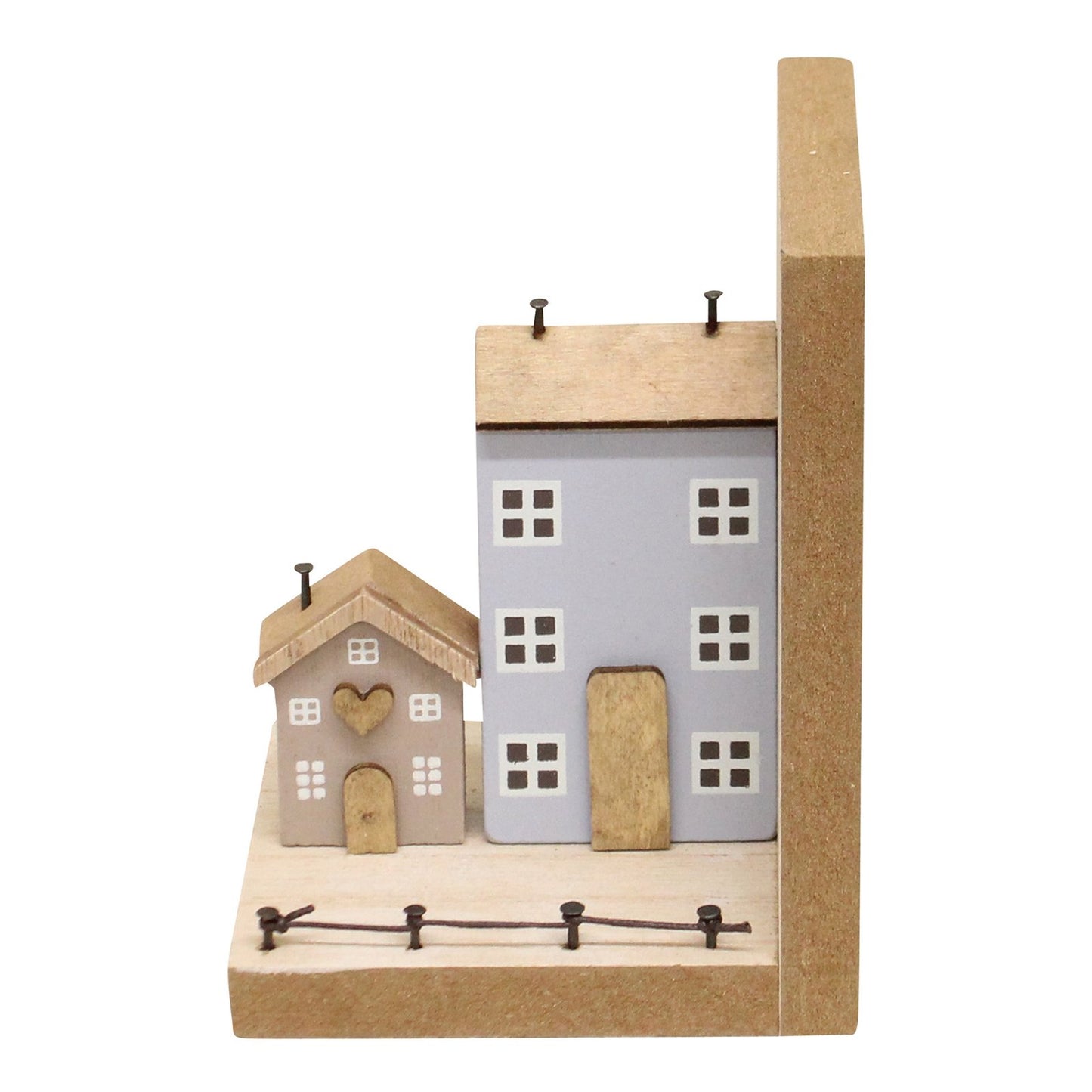 Pair of Bookends - Wooden Houses Design