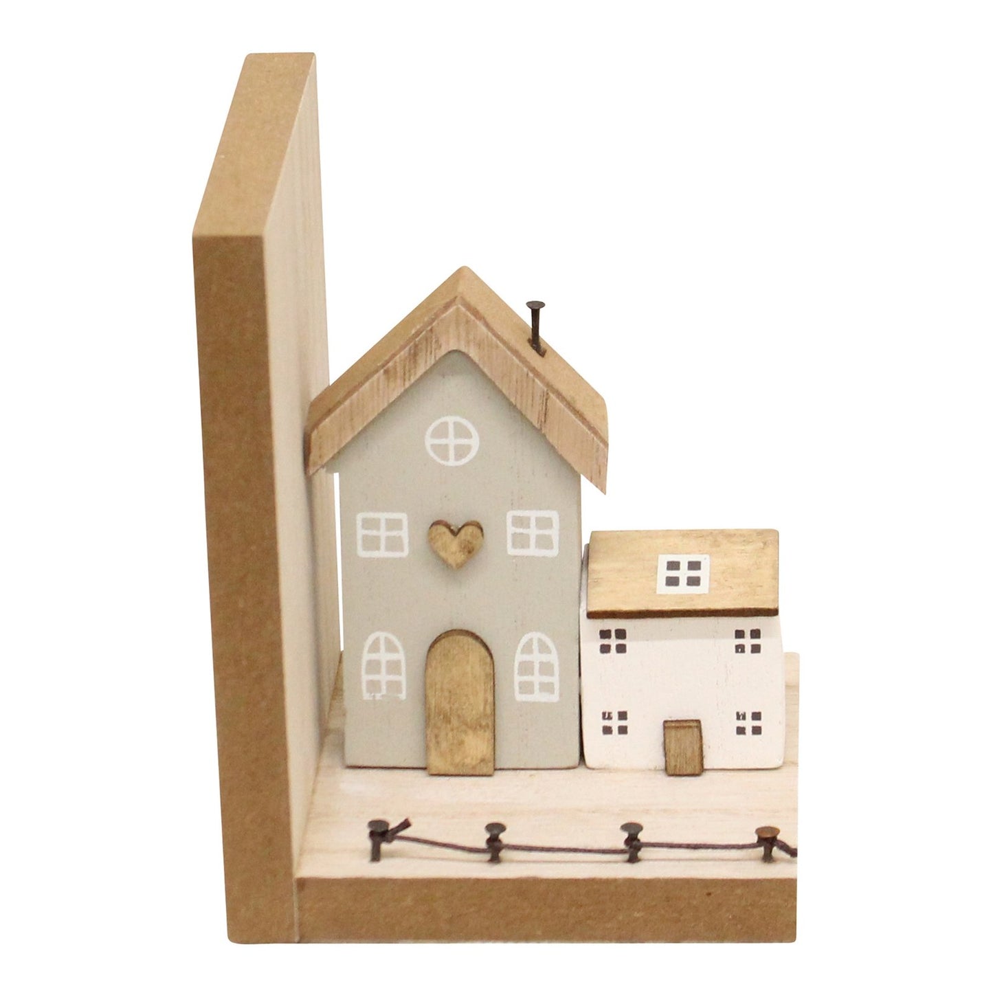 Pair of Bookends - Wooden Houses Design