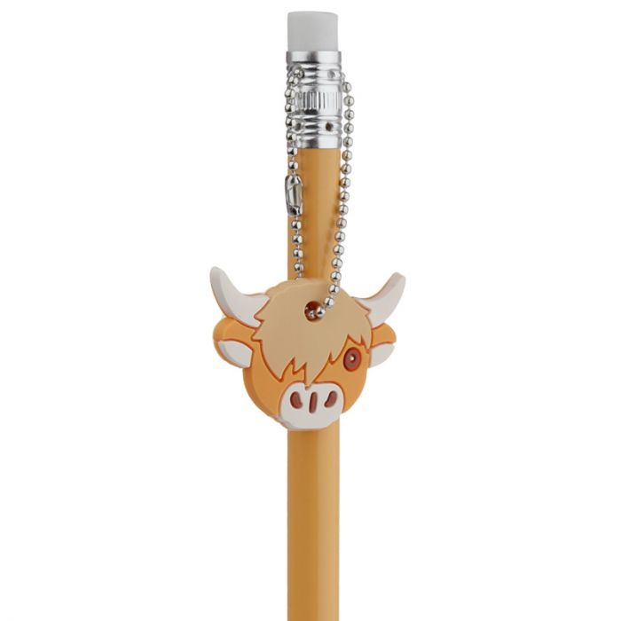 Highland Coo (Cow) - Pencil Set (2) with Charms - Due Back January 2025