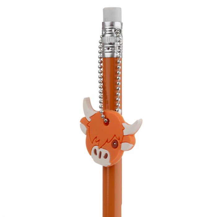 Highland Coo (Cow) - Pencil Set (2) with Charms - Due Back January 2025