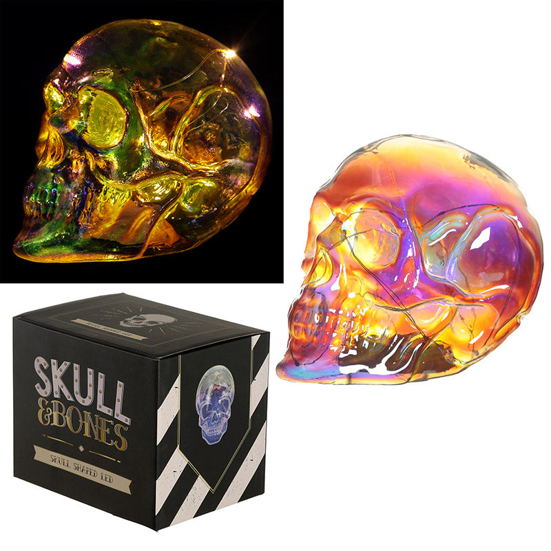 Large Iridescent Rainbow LED Skull - An awesome Halloween Decoration