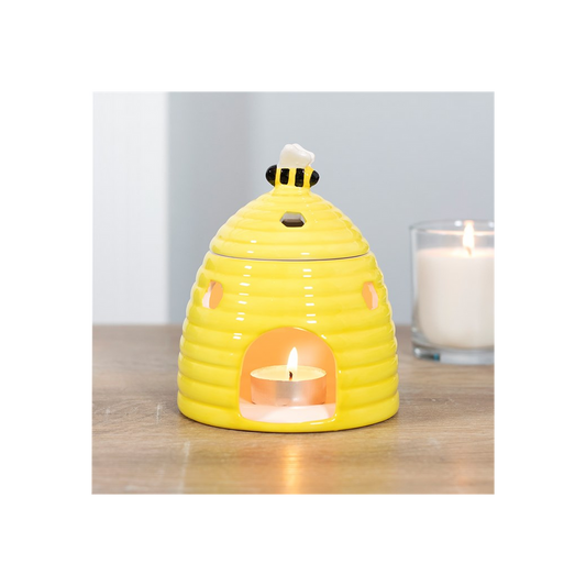 Yellow Beehive Oil/Wax Melt Burner