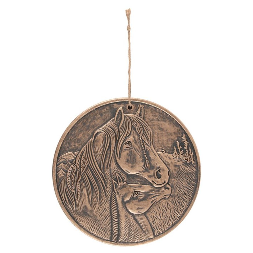 Bronze Terracotta 'Apache'  (Horse) Wall Plaque By Lisa Parker