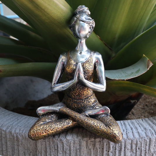 Silver/Gold Yoga Lady Ornament